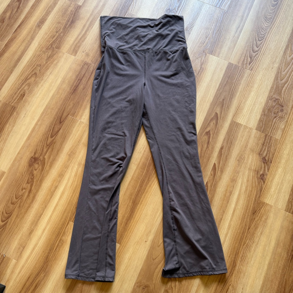 Brown flare leggings 1x